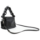 ミュウミュウ MIU MIU チェーン ハンドバッグ 5BH019 NERO エナメル レザー 2WAYバッグ シルバー金具 黒 ハンドバッグ ショルダー