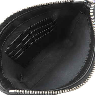 グッチ GUCCI インターロッキングG 723306 ブラック GGスプリームキャンバス レザー 2WAYバッグ シルバー金具 黒 ショルダー クラッチ ポーチ