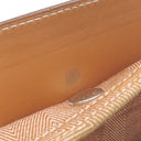 エルメス HERMES ヴァルパライソ PM ゴールド トワルシェブロン スイフト ハンドバッグ シルバー金具 茶