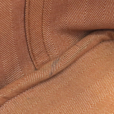 エルメス HERMES ヴァルパライソ PM ゴールド トワルシェブロン スイフト ハンドバッグ シルバー金具 茶