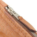 エルメス HERMES ヴァルパライソ PM ゴールド トワルシェブロン スイフト ハンドバッグ シルバー金具 茶