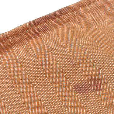 エルメス HERMES ヴァルパライソ PM ゴールド トワルシェブロン スイフト ハンドバッグ シルバー金具 茶