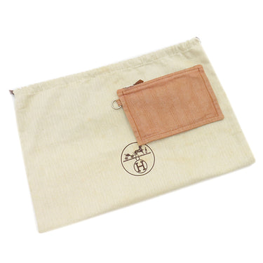 エルメス HERMES ヴァルパライソ PM ゴールド トワルシェブロン スイフト ハンドバッグ シルバー金具 茶