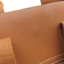 エルメス HERMES ヴァルパライソ PM ゴールド トワルシェブロン スイフト ハンドバッグ シルバー金具 茶