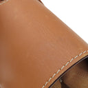 エルメス HERMES ヴァルパライソ PM ゴールド トワルシェブロン スイフト ハンドバッグ シルバー金具 茶