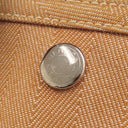 エルメス HERMES ヴァルパライソ PM ゴールド トワルシェブロン スイフト ハンドバッグ シルバー金具 茶