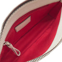 ロエベ LOEWE アナグラム ロゴ ホワイト レザー ショルダーバッグ シルバー金具 白