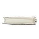 ロエベ LOEWE アナグラム ロゴ ホワイト レザー ショルダーバッグ シルバー金具 白