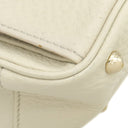 グッチ GUCCI バンブー ハンドバッグ 137381 アイボリー レザー バンブー ハンドバッグ ゴールド金具 スタッズ Wポケット