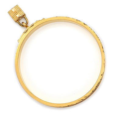 エルメス HERMES ケリー バングル レッド×ゴールド メタル ヴォーエプソン バングル ゴールド金具 赤 カデナチャーム