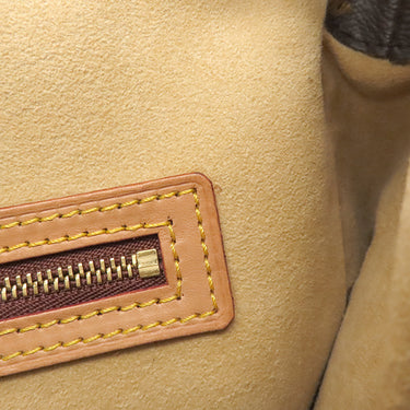 ルイヴィトン LOUIS VUITTON ルーピングGM M51145 モノグラム モノグラムキャンバス ショルダーバッグ ゴールド金具 茶 肩掛け トート