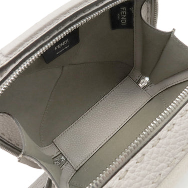 フェンディ FENDI セレリア スーツケース ミニ 7VA552 ベージュ キャンバス レザー 2WAYバッグ シルバー金具 ハンドバッグ ショルダー