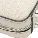 フェンディ FENDI セレリア スーツケース ミニ 7VA552 ベージュ キャンバス レザー 2WAYバッグ シルバー金具 ハンドバッグ ショルダー