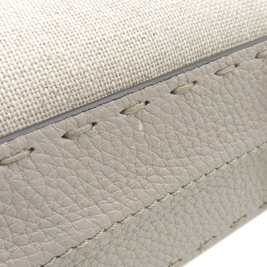 フェンディ FENDI セレリア スーツケース ミニ 7VA552 ベージュ キャンバス レザー 2WAYバッグ シルバー金具 ハンドバッグ ショルダー