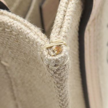 クロエ Chloe リネン製 Woody ミニトートバッグ CHC22AP237I266J5 セメントピンク リネン リネンキャンバス シャイニーカーフスキン 2WAYバッグ ハンドバッグ ショルダー