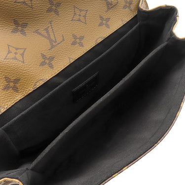 ルイヴィトン LOUIS VUITTON ポシェット メティス MM M44876 モノグラムリバース モノグラムキャンバス モノグラムリバースキャンバス 2WAYバッグ ゴールド金具 茶 ショルダー