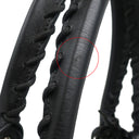 バレンシアガ BALENCIAGA パニエ XS 466498 ブラック×ベージュ ラフィア カーフ トートバッグ ガンメタル金具 カゴハンドバッグ