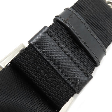 プラダ PRADA ドローストリング ショルダーバッグ NERO ナイロン ショルダーバッグ シルバー金具 黒 三角ロゴ