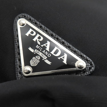 プラダ PRADA ドローストリング ショルダーバッグ NERO ナイロン ショルダーバッグ シルバー金具 黒 三角ロゴ
