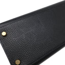 エルメス HERMES ケリー28 外縫い ブラック アルデンヌ 2WAYバッグ ゴールド金具 黒 ショルダー