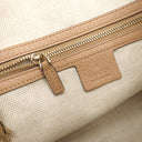 グッチ GUCCI ソーホー インターロッキング G 336751 ナチュラル×ピンクベージュ レザー キャンバス 2WAYバッグ シャンパンゴールド金具 フリンジチャーム