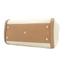 グッチ GUCCI ソーホー インターロッキング G 336751 ナチュラル×ピンクベージュ レザー キャンバス 2WAYバッグ シャンパンゴールド金具 フリンジチャーム