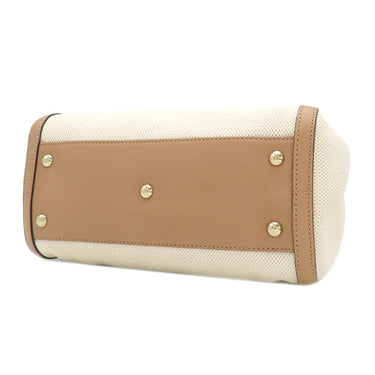 グッチ GUCCI ソーホー インターロッキング G 336751 ナチュラル×ピンクベージュ レザー キャンバス 2WAYバッグ シャンパンゴールド金具 フリンジチャーム