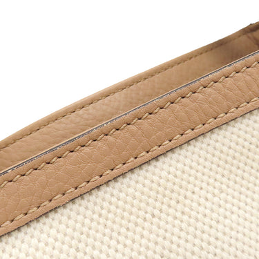 グッチ GUCCI ソーホー インターロッキング G 336751 ナチュラル×ピンクベージュ レザー キャンバス 2WAYバッグ シャンパンゴールド金具 フリンジチャーム