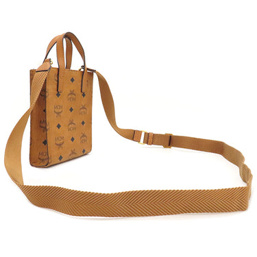 エムシーエム MCM ミニ Aren トート MMTAAKC02CO001 コニャック ナッパ―レザートリム 2WAYバッグ ゴールド金具 茶 ハンドバッグ ショルダー