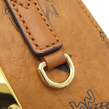 エムシーエム MCM ミニ Aren トート MMTAAKC02CO001 コニャック ナッパ―レザートリム 2WAYバッグ ゴールド金具 茶 ハンドバッグ ショルダー