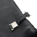 ミュウミュウ MIU MIU マテラッセ クリスタル バッグ ブラック レザー 2WAYバッグ シルバー金具 黒 チェーンストラップ ショルダー