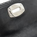 ミュウミュウ MIU MIU マテラッセ クリスタル バッグ ブラック レザー 2WAYバッグ シルバー金具 黒 チェーンストラップ ショルダー