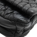 ミュウミュウ MIU MIU マテラッセ クリスタル バッグ ブラック レザー 2WAYバッグ シルバー金具 黒 チェーンストラップ ショルダー