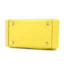 エルメス HERMES リンディ ミニ 20 マキシカドリーユ ライム トリヨンクレマンス ショルダーバッグ シルバー金具 黄色