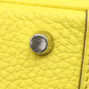 エルメス HERMES リンディ ミニ 20 マキシカドリーユ ライム トリヨンクレマンス ショルダーバッグ シルバー金具 黄色