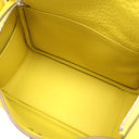 エルメス HERMES リンディ ミニ 20 マキシカドリーユ ライム トリヨンクレマンス ショルダーバッグ シルバー金具 黄色