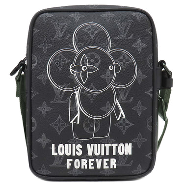 ルイヴィトン LOUIS VUITTON ヴィヴィエンヌ ダヌーブ PM M43677 ブラック モノグラムエクリプスキャンバス ショルダーバッグ マットブラック金具 黒 緑 メタリックカーキ金具