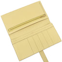 エルメス HERMES ベアンスフレ ジョーヌプッサン ヴォーエプソン 長財布 ゴールド金具 黄色 二つ折り財布