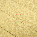 エルメス HERMES ベアンスフレ ジョーヌプッサン ヴォーエプソン 長財布 ゴールド金具 黄色 二つ折り財布