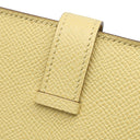 エルメス HERMES ベアンスフレ ジョーヌプッサン ヴォーエプソン 長財布 ゴールド金具 黄色 二つ折り財布