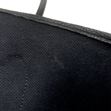 エルメス HERMES ガーデンパーティーPM エクリュ×ブラック トワルアッシュ ネゴンダ トートバッグ シルバー金具 黒 トワルH