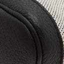 エルメス HERMES ガーデンパーティーPM エクリュ×ブラック トワルアッシュ ネゴンダ トートバッグ シルバー金具 黒 トワルH