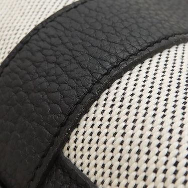 エルメス HERMES ガーデンパーティーPM エクリュ×ブラック トワルアッシュ ネゴンダ トートバッグ シルバー金具 黒 トワルH