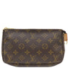ルイヴィトン LOUIS VUITTON ポシェット アクセソワール M51980 モノグラム モノグラムキャンバス アクセサリーポーチ ゴールド金具 茶 ポーチ ハンドバッグ