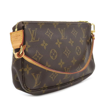 ルイヴィトン LOUIS VUITTON ポシェット アクセソワール M51980 モノグラム モノグラムキャンバス アクセサリーポーチ ゴールド金具 茶 ポーチ ハンドバッグ