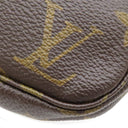 ルイヴィトン LOUIS VUITTON ポシェット アクセソワール M51980 モノグラム モノグラムキャンバス アクセサリーポーチ ゴールド金具 茶 ポーチ ハンドバッグ