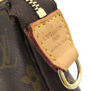 ルイヴィトン LOUIS VUITTON ポシェット アクセソワール M51980 モノグラム モノグラムキャンバス アクセサリーポーチ ゴールド金具 茶 ポーチ ハンドバッグ