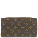 ルイヴィトン LOUIS VUITTON ジッピーウォレット M42616 ブラウン モノグラムキャンバス 長財布 ゴールド金具 茶 ラウンドファスナー