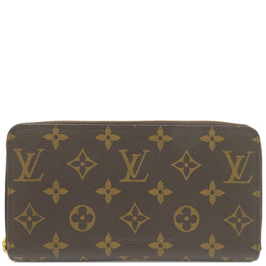 ルイヴィトン LOUIS VUITTON ジッピーウォレット M42616 ブラウン モノグラムキャンバス 長財布 ゴールド金具 茶 ラウンドファスナー