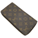 ルイヴィトン LOUIS VUITTON ジッピーウォレット M42616 ブラウン モノグラムキャンバス 長財布 ゴールド金具 茶 ラウンドファスナー
